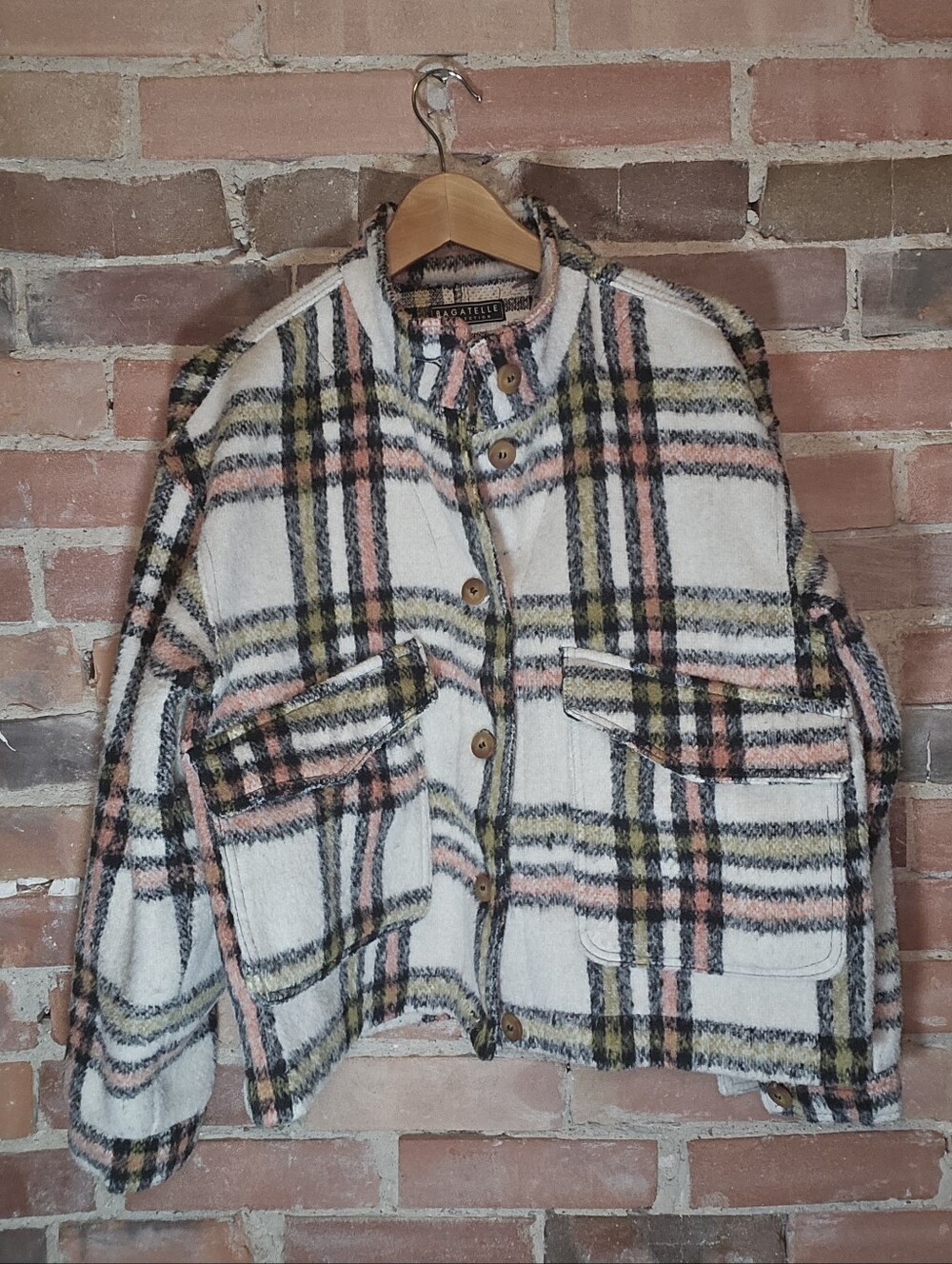 Bagatelle Plaid Brushed Flannel Shacket — Large